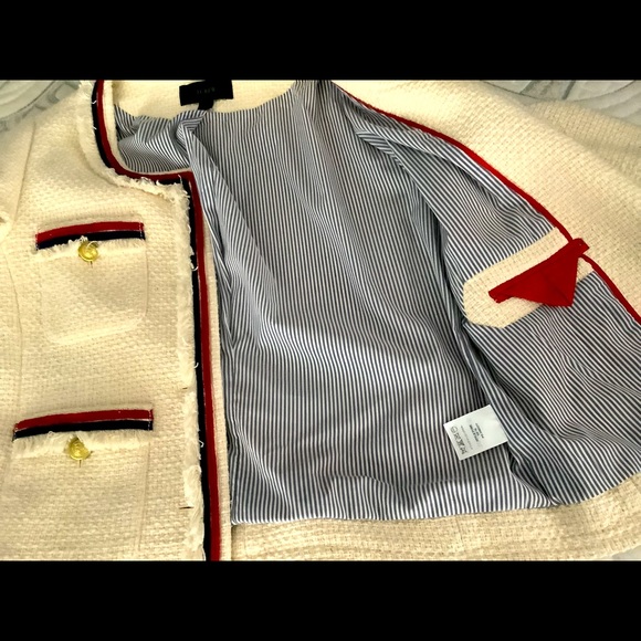 ISO J. Crew Tweed Fringe Blazer - Picture 6 of 6